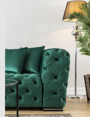 Eckbank L Vorm Bank Bank Ontwerp Banken Bekleding Textiel Nieuwe Hoekbank Groen