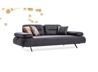 xxl Bank 4-zitsbank Woonkamer Bekleding Zitgroep Leer Grijs Textiel  xxl Bank 4-zitsbank Woonkamer Bekleding Zitgroep Leer Grijs Textiel