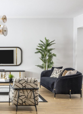 Luxe bankstel 2-zits stof Moderne designbanken Gestoffeerde banken Nieuw