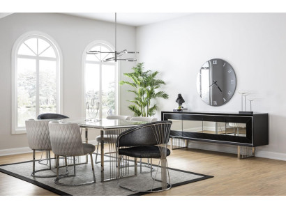 Eetkamerset Eetkamerset Eettafel Set Sideboard Luxe Meubels 4 Stoelen Tafel