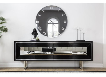 Zwarte dressoir ladekast kast staande kast luxe dressoir