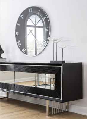 Zwarte dressoir ladekast kast staande kast luxe dressoir