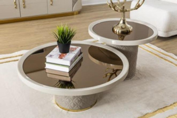 Luxe Moderne salontafel Tafel Ontwerp Tafels Hout Woonkamer Bijzettafel Nieuw