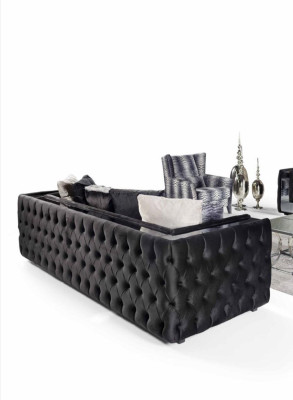Chesterfield Bank 3-zits Woonkamer Modern Design Bankstellen Stoffen Banken Nieuw
