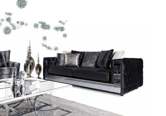 Chesterfield Bank 3-zits Woonkamer Modern Design Bankstellen Stoffen Banken Nieuw