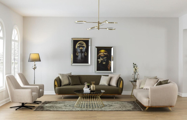 Moderne fauteuil van één zitplaats Luxe fauteuil Inrichting Woonkamer Bank 1-zitter Nieuw