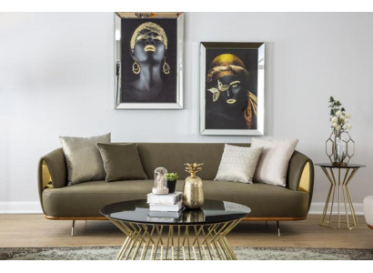 Luxe bankstel 3-zits stof Woonkamer Modern design banken Bekleding Bankstellen