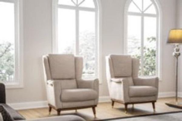 Moderne eenzitter fauteuil, luxe fauteuil, inrichting woonkamer bank, 1-zits nieuw.