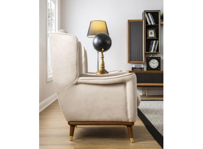 Moderne eenzitter fauteuil, luxe fauteuil, inrichting woonkamer bank, 1-zits nieuw.