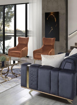 Luxe bankstel bank textiel banken 4+3+1 zitbanken woonkamer stof