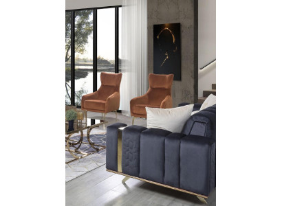 Luxe bankstel bank textiel banken 4+3+1 zitbanken woonkamer stof