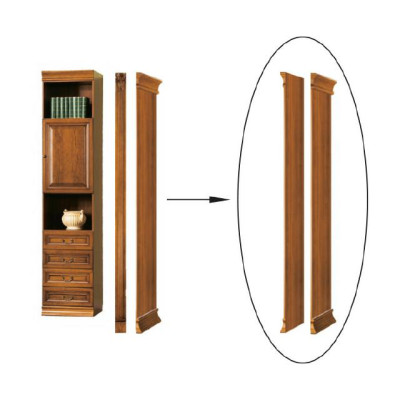 Klassiek sluitelement voor boekenkast boekenrek kast - Model SE-B2