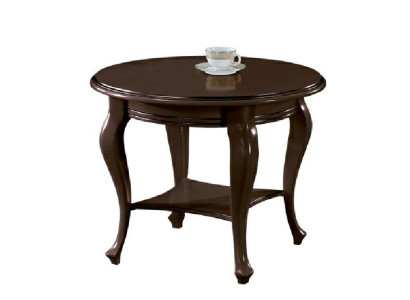 Ronde tafel salontafel tafels echt hout massief hout bijzettafel serveertafel