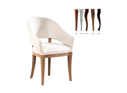 Klassieke ontwerper gestoffeerde stoel Gestoffeerde stoelen Textiel Leer Stof CM-U2