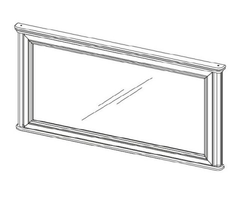 WANDSPIEGEL HOLZRAHMENSPIEGEL RAHMEN RECHTECKIGER SPIEGEL DESIGNER Prato PR-L1  = WANDSPIEGEL HOUTEN LIJSTSPIEGEL LIJST RECHTHOEKIGE SPIEGEL ONTWERPER Prato PR-L1