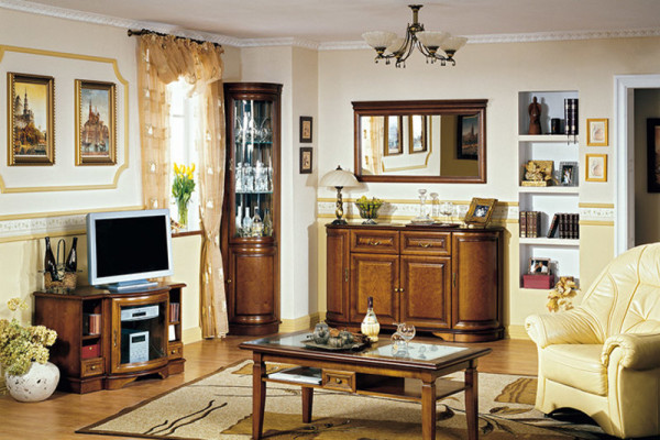 Spiegel Houten frame Grote wandspiegel Klassieke designer spiegel - Model Z-L2