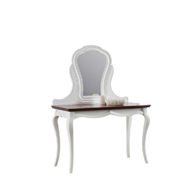 Echt houten tafel klassieke console spiegel ladekast kaptafel slaapkamer nieuw
