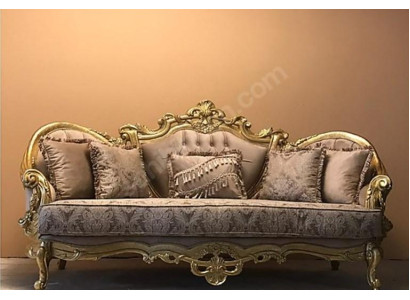 Driepersoons bank Beklede meubels Klassieke sofa Franse inrichting