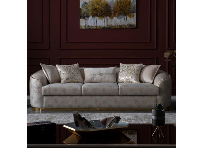 Luxe bank Ovale driezitter Hotelontvangst Inrichting Meubels 247cm