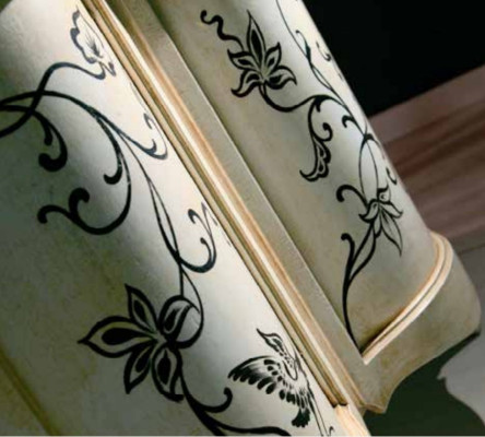 Klassieke houten sideboard witte commode kasten luxe Italiaans nieuw.