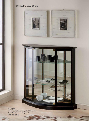 Vitrine Zwart Glas Kast Design Klassieke Kast Luxe Houten Meubels Vitrines