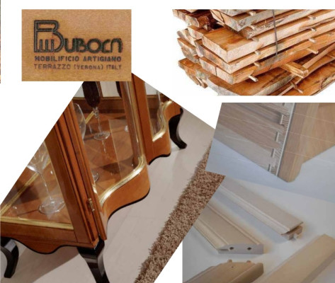 Luxueuze houten vitrinekast buffet Design kasten bruin Italiaanse meubels Nieuwe kast
