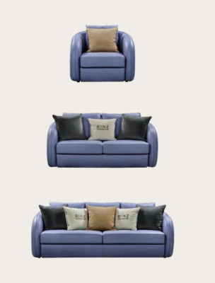 Luxe woonkamer meubels bankstel leren bank bankstel set ontwerp