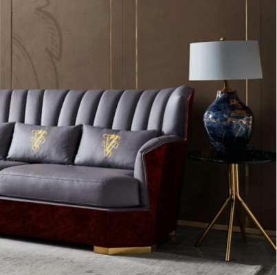 Leder bankstel 3-zits bank gestoffeerde banken design luxe bank meubels driezits nieuw