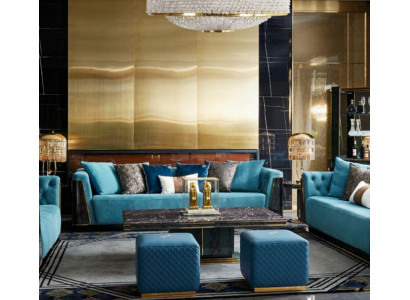 Grote xxl luxus bank bank bekleding zithoek 4-zitter banken Sofa's Stof Nieuw