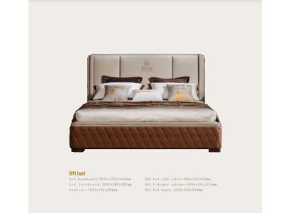 Ontwerp Lederen Bed Luxe Beklede Bedden Decor Dubbel Modern Huwelijk 180x200