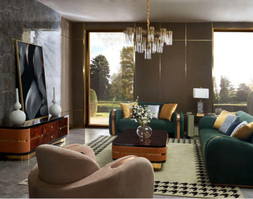 Bankstel 2-zits Luxe Designer Bank Nieuw Bankstel Luxe Gestoffeerde Bankstellen Tweezits Nieuw