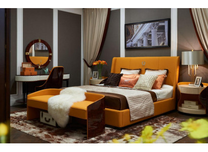 Bed Nachtkastje Kruk 4-delige Slaapkamer Set Modern Design Luxe Bedden Nieuw