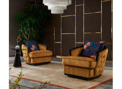 Ontwerp Fauteuil Stof Luxe Tv-bank 1-Zits Bank Ontspannen Lounge Club Bekleding