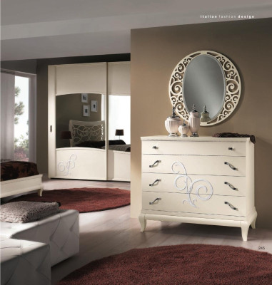 Ladenkast Spiegel Ladenkast Kast Plank Console Meubels Italië Set van 2 delen.