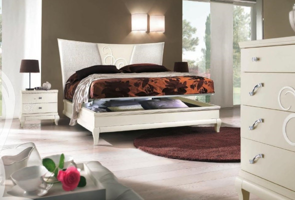Slaapkamer Bed Nachtkastje Tweepersoonsbeddenset Bedframe Beddenset 3-delig.