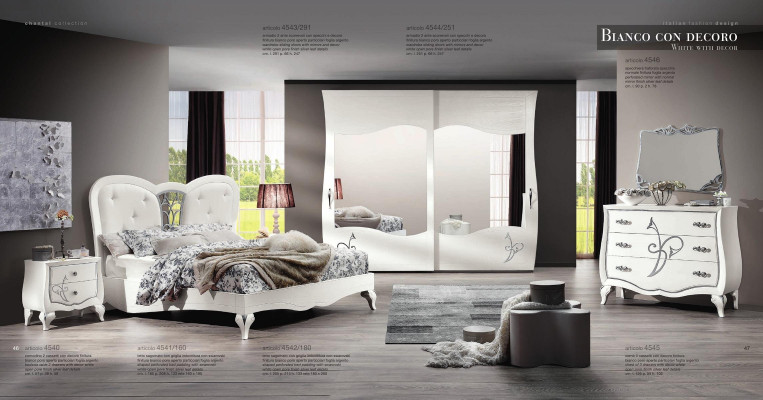 Slaapkamer Bed Nachtkastje Kledingkast Commode Spiegel Nieuwe 6-delige Luxe Set