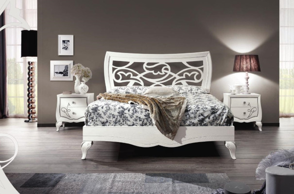 Slaapkamer Bed Nachtkastje Set Groep Bedden Tweepersoons Bedframe 3-delig Nieuw