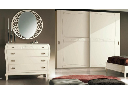 Laden spiegel lades kast plank console meubels houten kast Italië set 2-delig.