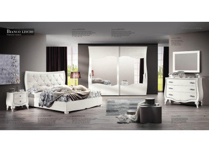Garnituur Slaapkamer Bed Nachtkastje Kledingkast Commode Spiegel Set 6-delig