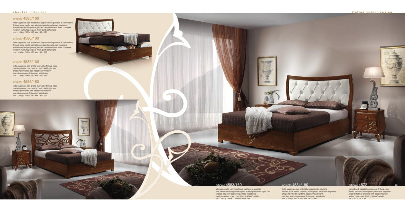 Slaapkamer Bed Nachtkastje Bedden Groep Hout Dubbel Ontwerp Set 3-delig.