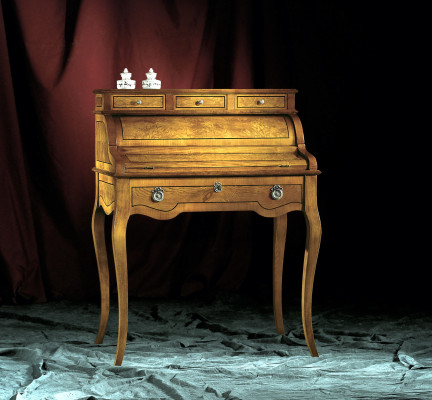 Tafels Bureau bureau tafel Edel hout Barok Rococo Antiek Stijl Meubels Luxe