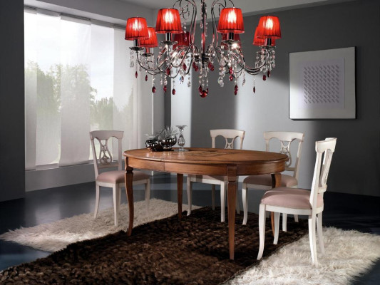 Compleet set eettafel 4x stoelen eetkamer set eetgroep houten tafel tafels 5-delig