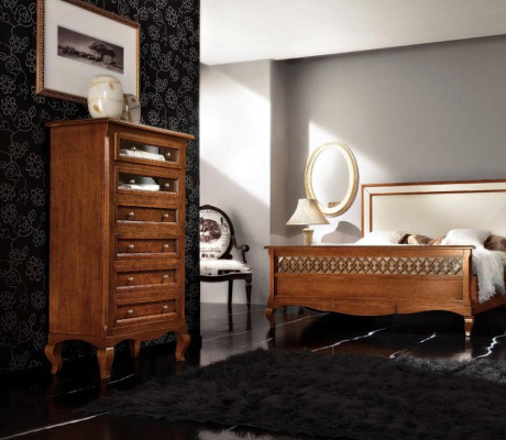 Tweepersoonsbed Bedden Slaapkamer Meubels Massief hout Vaccari cav giovanni Bed Nieuw