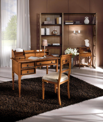 Secretaris bureau Italiaanse stijl meubelen inrichting massief houten bureau table