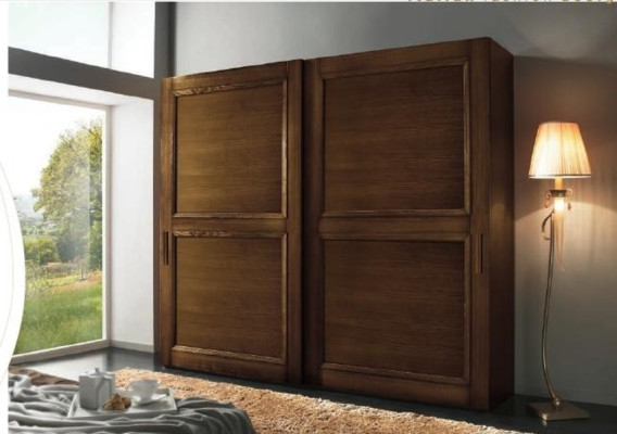 Kledingkast Kasten Kledingkast Luxe Zweefdeurontwerp Hout Modern