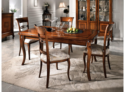 Eetkamerstoelen LUXE 4x fauteuil stoel hout bruin Stoelen woonkamer meubelgroep.