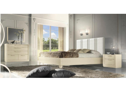 Tweepersoonsbedden Modern bedframe Bedden Bed Hout Bekleding Design Hotel Tweepersoons