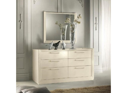 Commode Spiegel Commode Groep Hout Design Dressoir Zijkast Plank Set 2-delig