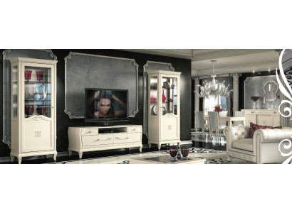 Luxe tv-set woonkamer vitrine tv modern hout meubel kast stijl kasten 3-delig