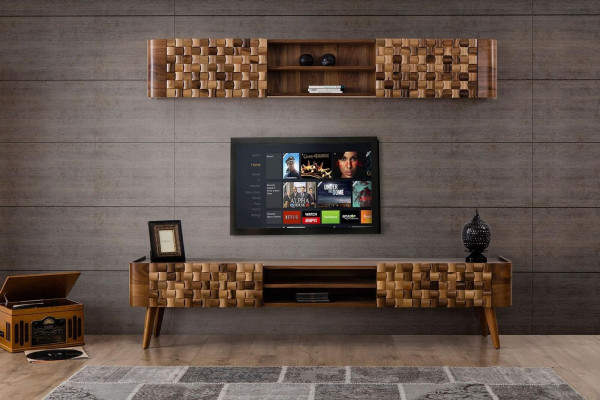 Eetkamerset Dressoir Eettafel 4x Stoel Garnituur Tafel Groep 7-delig. Sets Modern